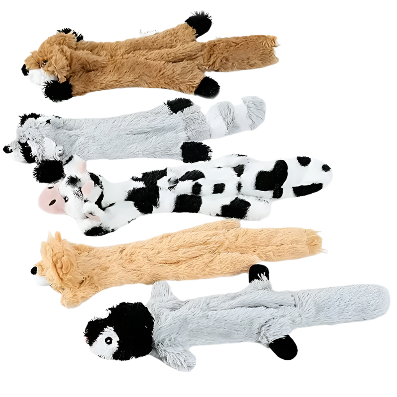 Plush Sounding Animal Chew Toy for Dogs