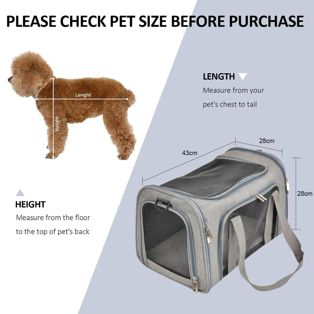 Airline Approved Soft Dog & Cat Carrier Backpack