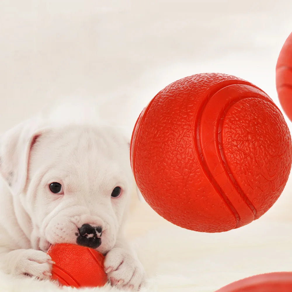 HOOPET Red Bite-Resistant Rubber Dog Ball