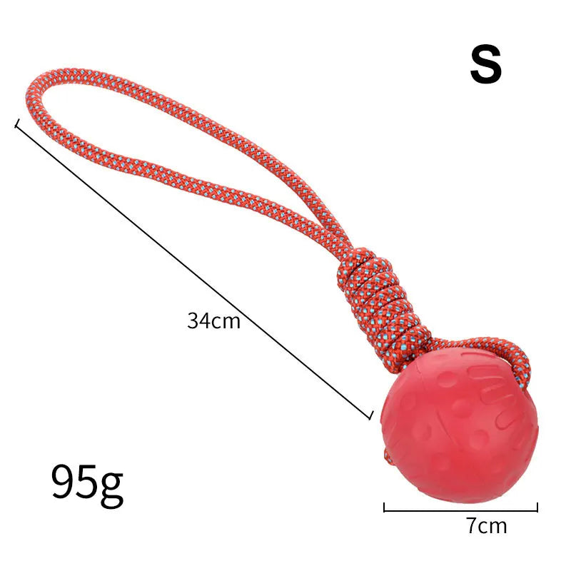 HOOPET Red Bite-Resistant Rubber Dog Ball