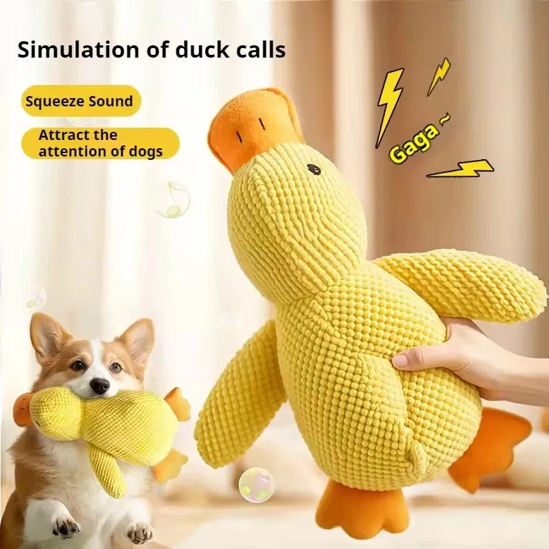 Booteely Plush Dog Toy – Bite-Resistant Duck with Sound