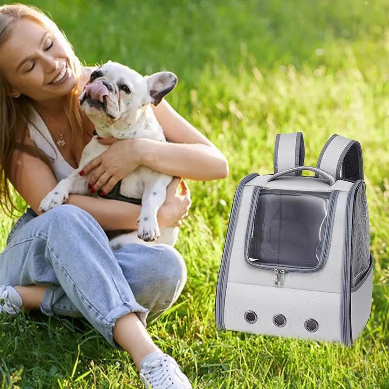 Breathable Pet Backpack Carrier for Cats & Dogs