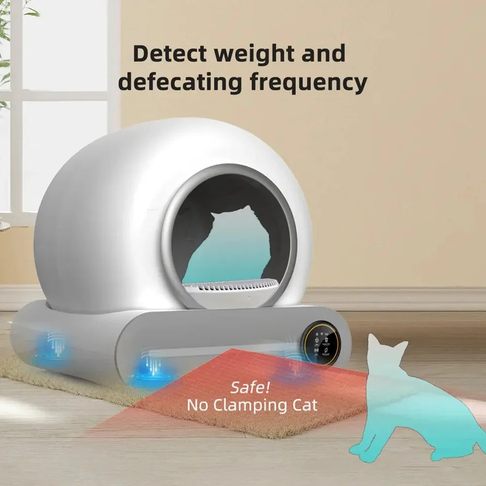 Automatic Smart Cat Litter Box Self Cleaning Fully Enclosed Pet Toilet Litter Tray