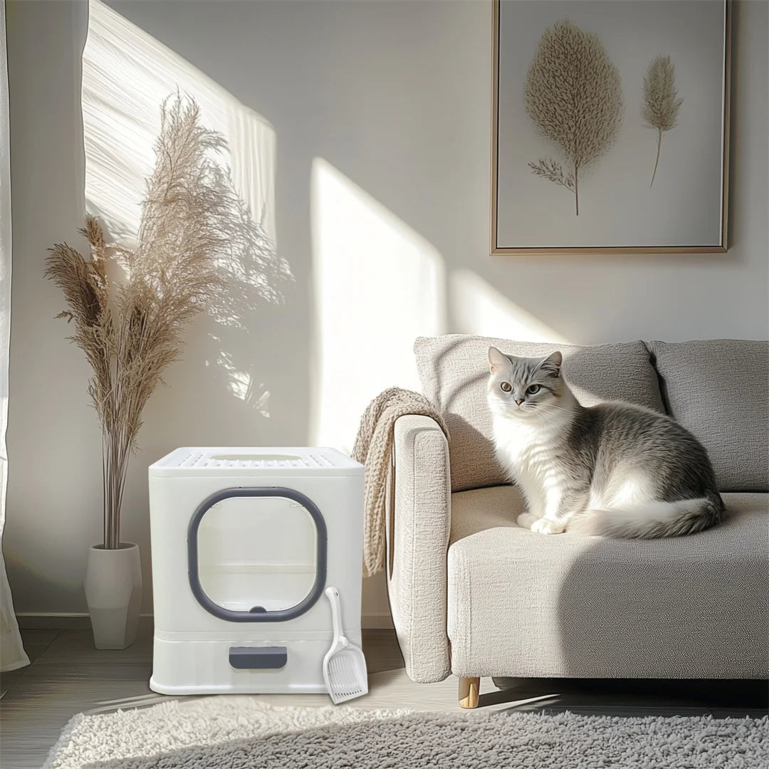 BingoPaw Foldable Top Entry Cat Litter Box