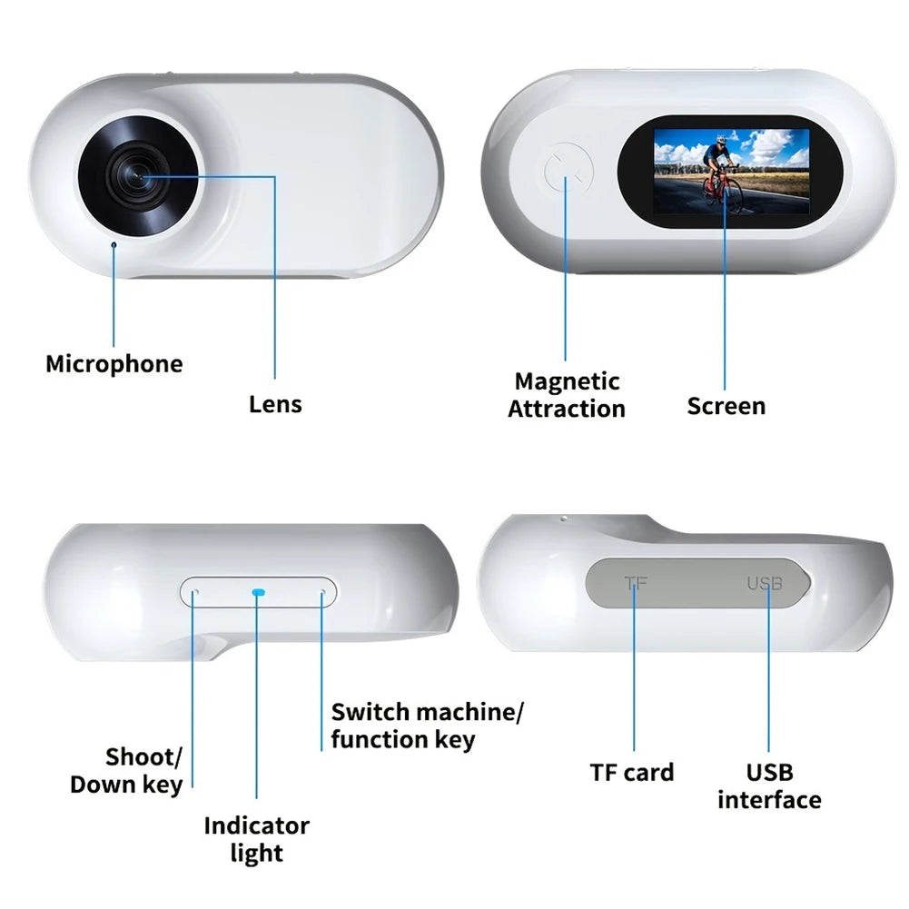 HD 1080P Wireless Pet Collar Camera – No WiFi Needed
