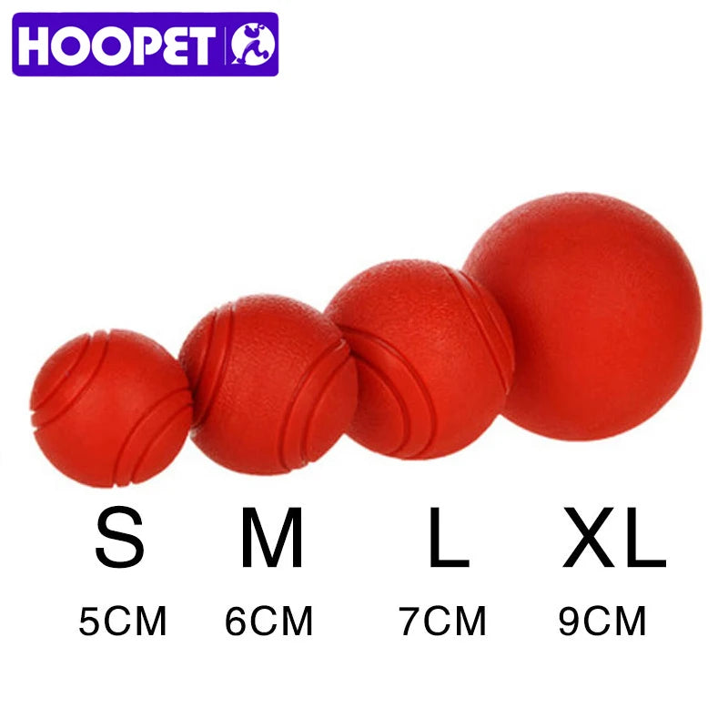 HOOPET Red Bite-Resistant Rubber Dog Ball