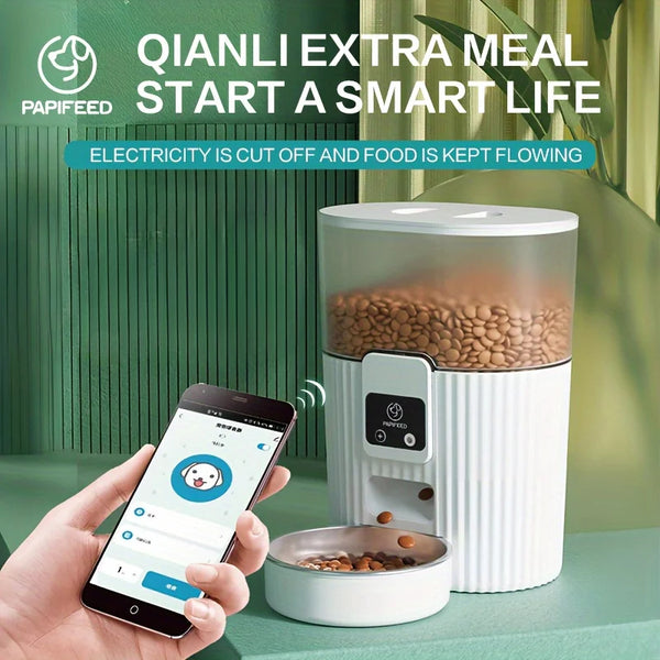 PAPIFEED Smart Automatic Cat & Dog Feeder – WiFi Enabled