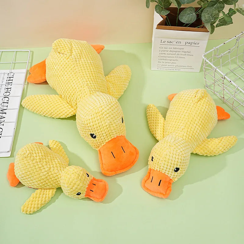 Booteely Plush Dog Toy – Bite-Resistant Duck with Sound