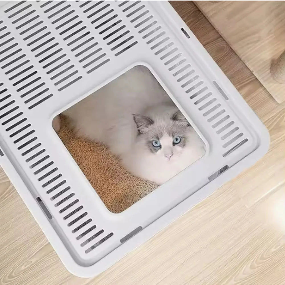Foldable Drawer Litter Box with Scooper
