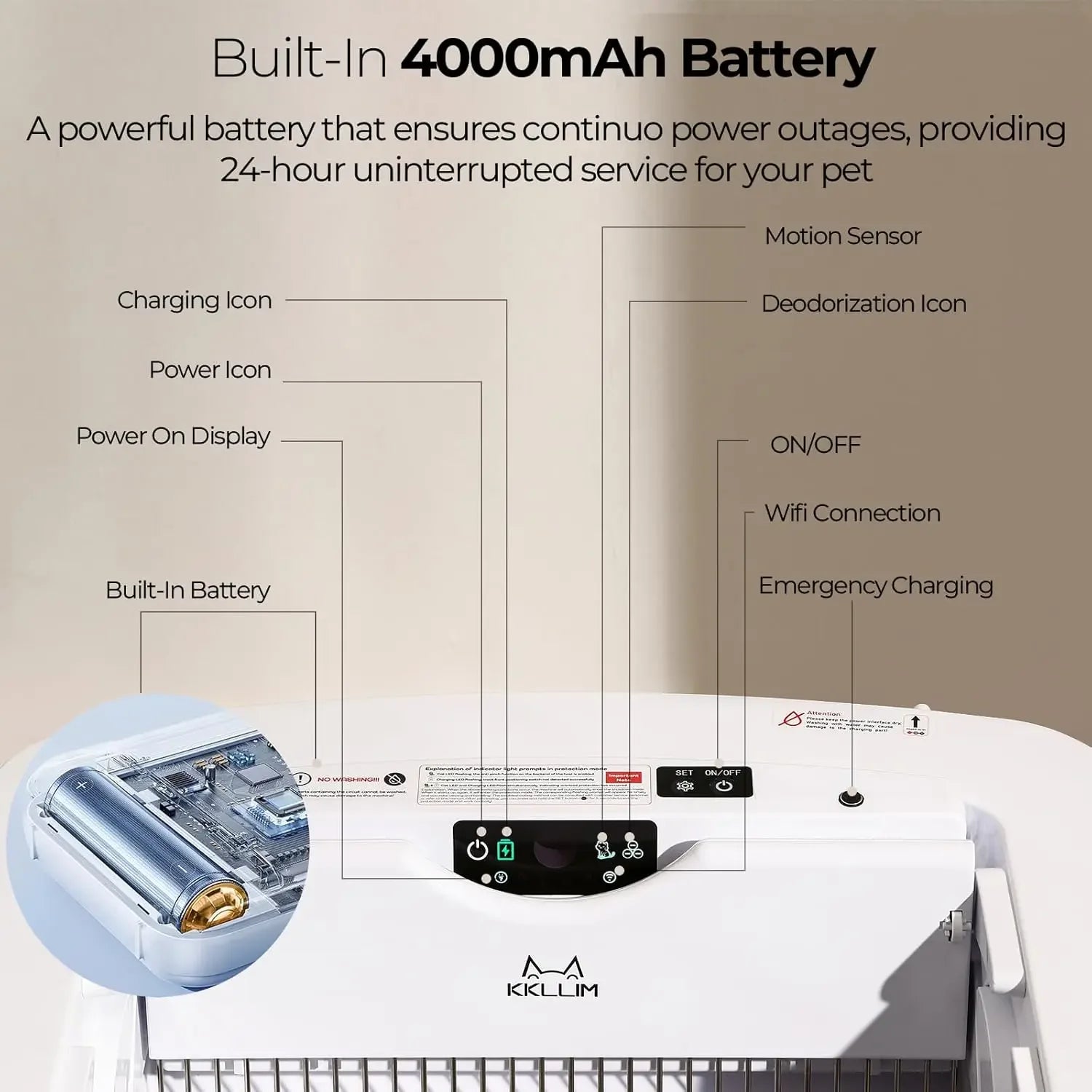 WiFi Smart Self-Cleaning Cat Litter Box – Open Design