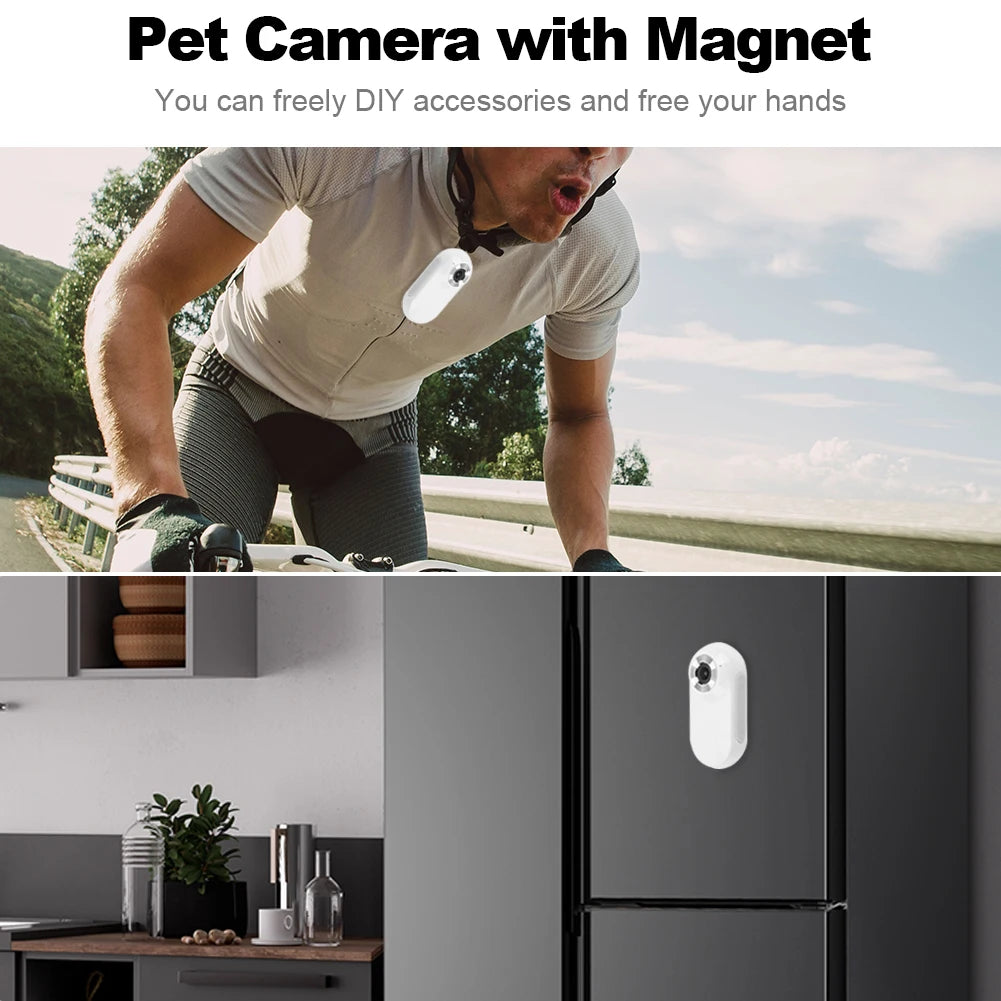 HD 1080P Wireless Pet Collar Camera – No WiFi Needed