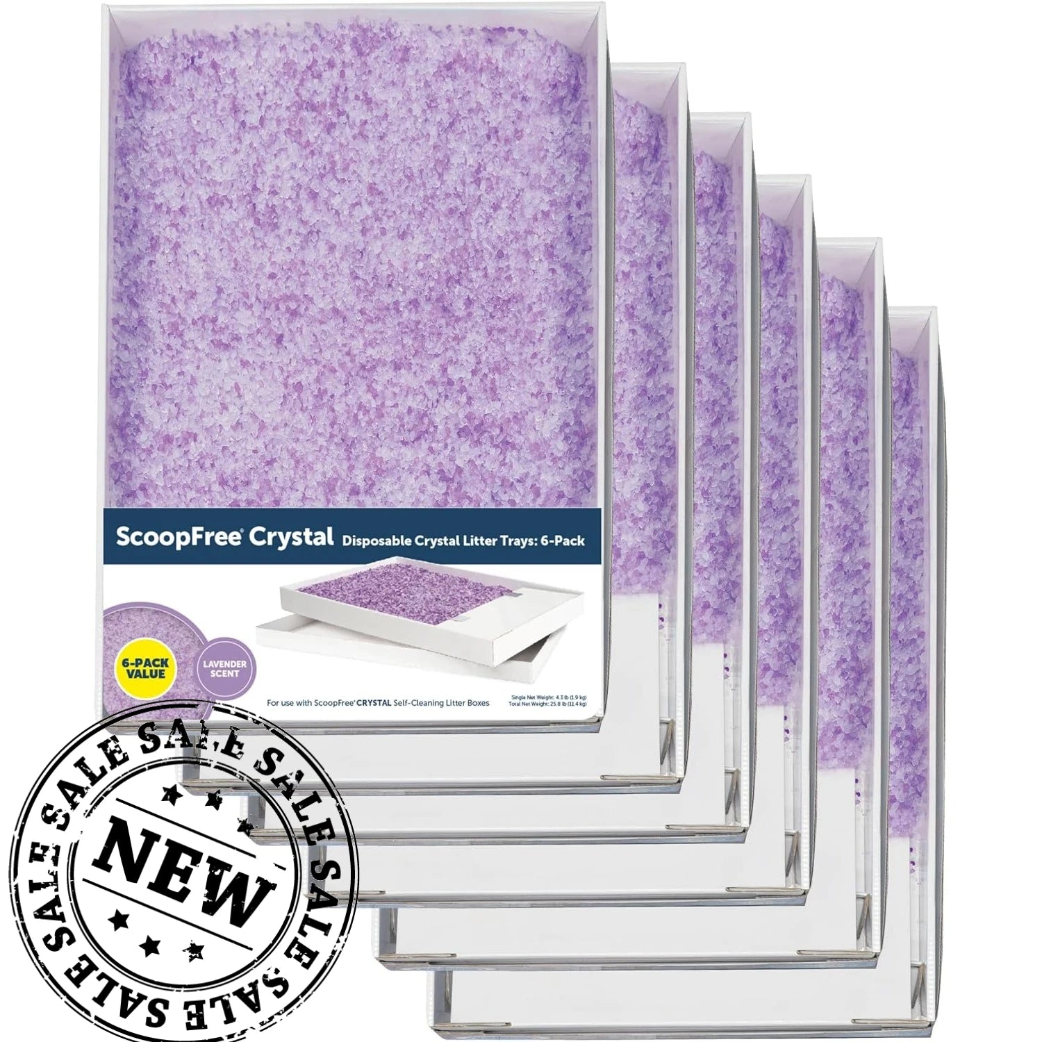 Crystal Cat Litter Tray Refills 6-Pack – 2025