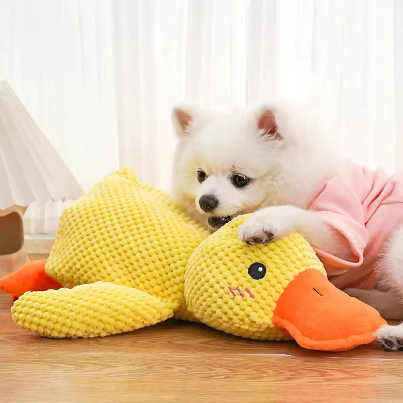 Booteely Plush Dog Toy – Bite-Resistant Duck with Sound