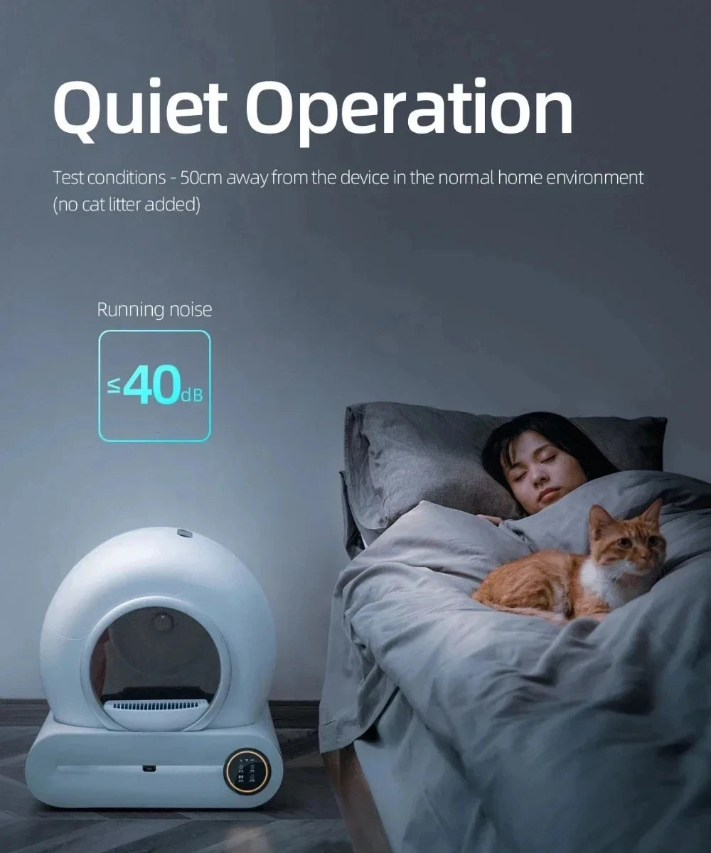 Automatic Smart Cat Litter Box Self Cleaning Fully Enclosed Pet Toilet Litter Tray
