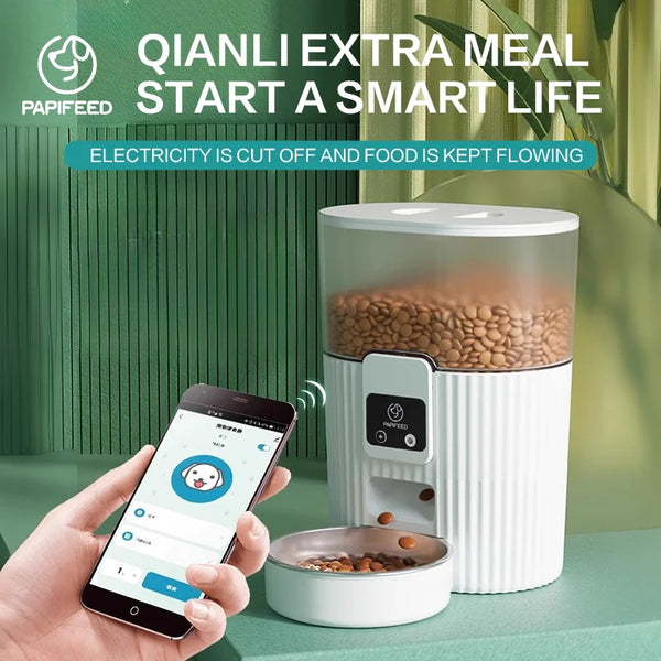 PAPIFEED Smart Automatic Cat & Dog Feeder – WiFi Enabled
