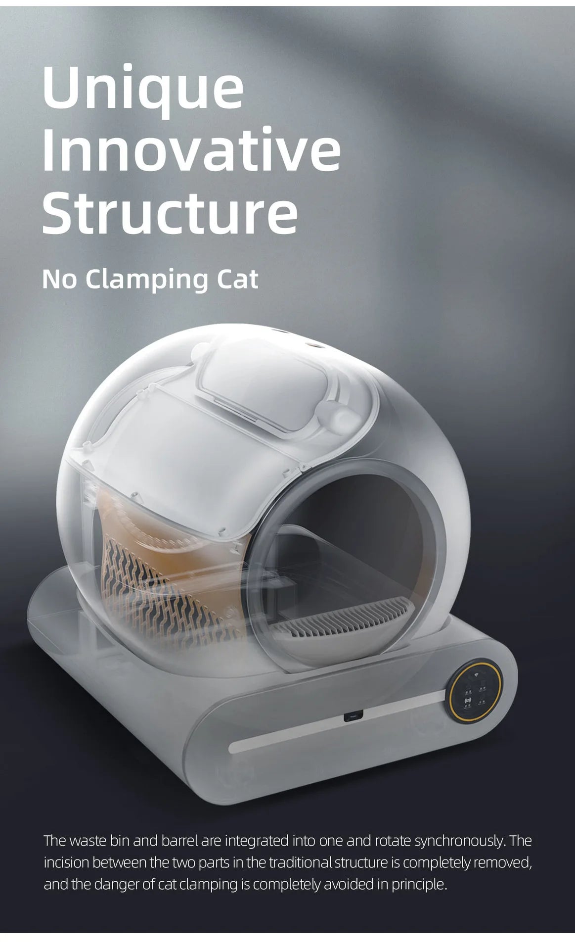 Automatic Smart Cat Litter Box Self Cleaning Fully Enclosed Pet Toilet Litter Tray
