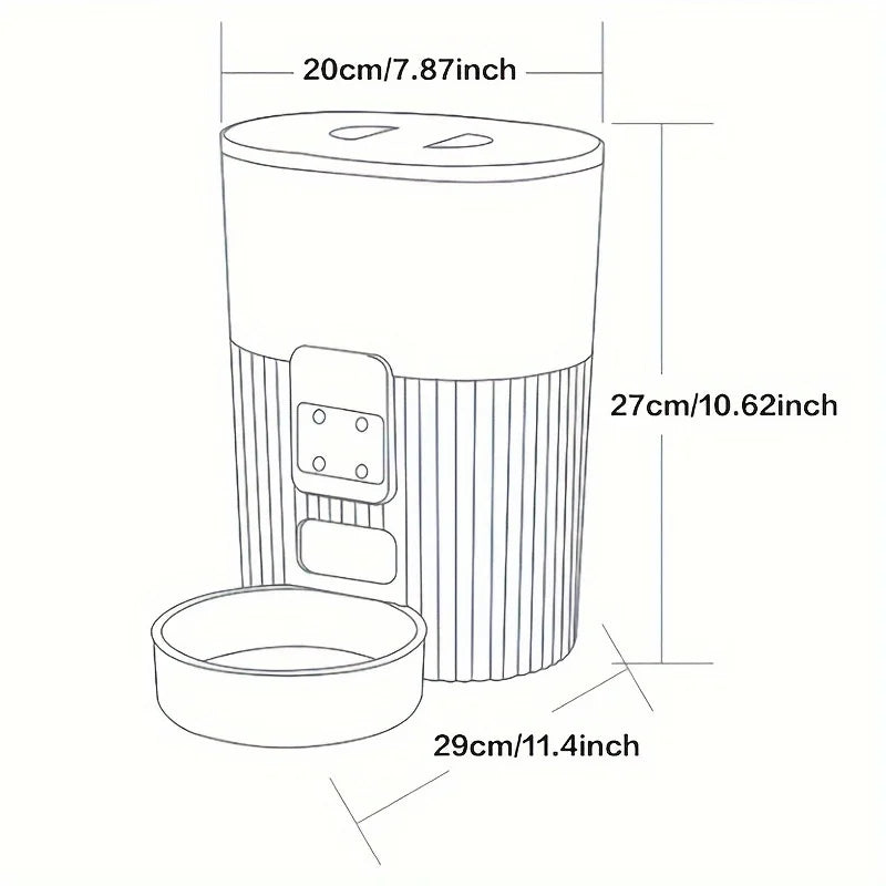 PAPIFEED Smart Automatic Cat & Dog Feeder – WiFi Enabled