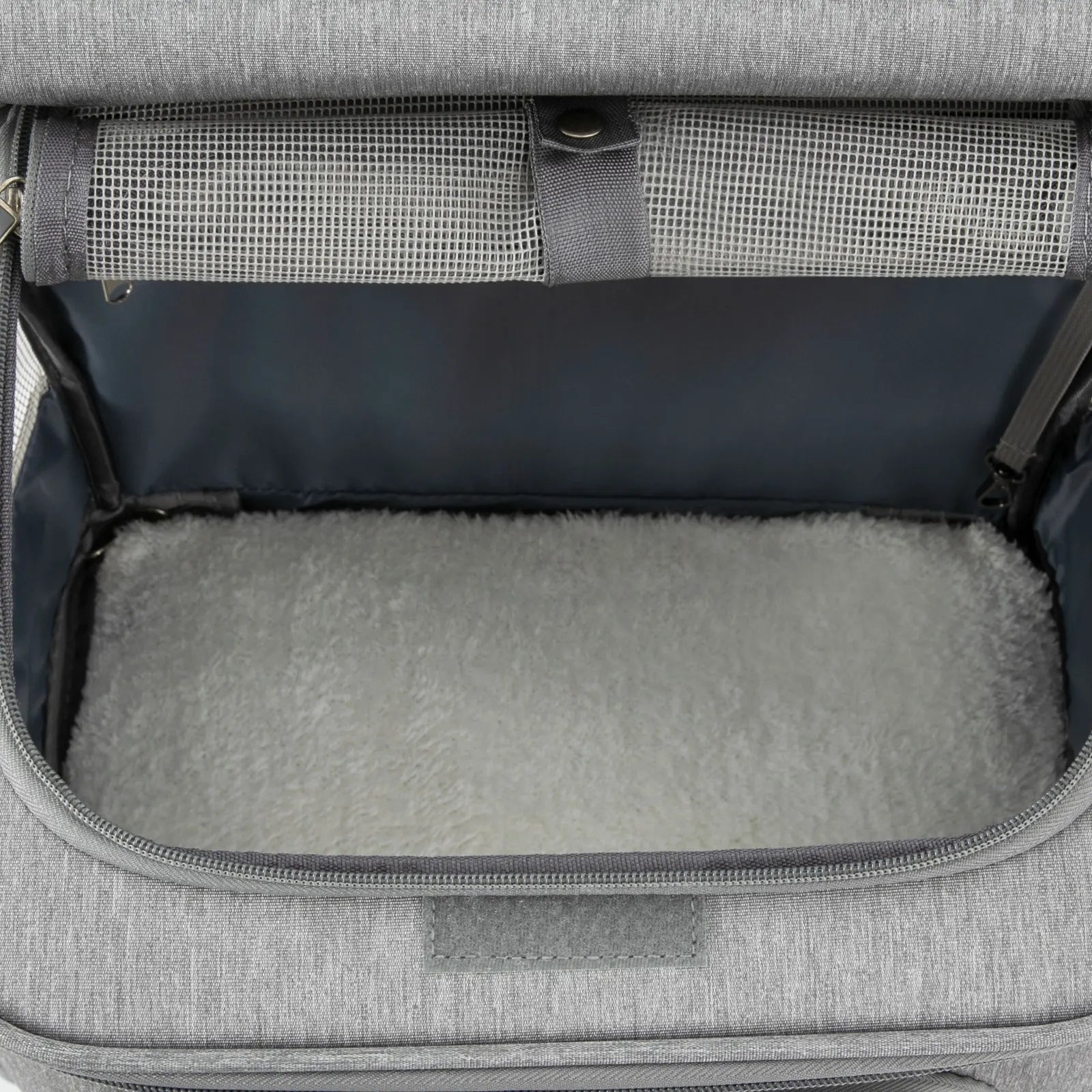 Double-Compartment Cat Carrier with Wheels