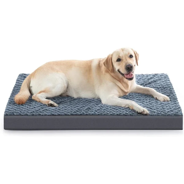 Large Egg Crate Foam Dog Bed with Waterproof Cover