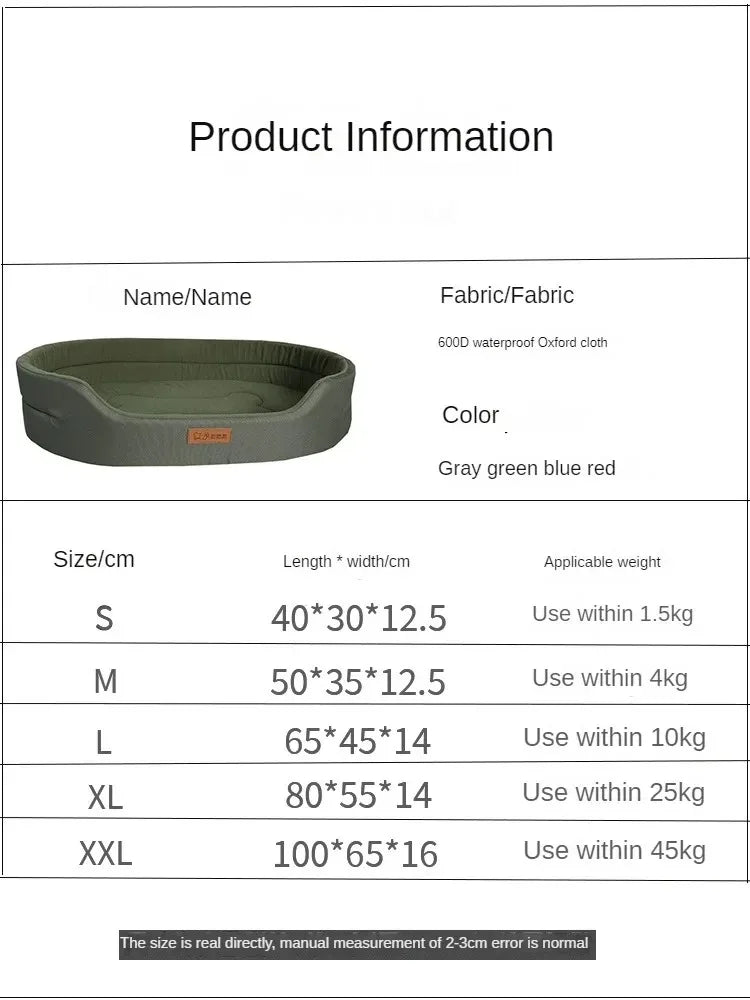 Fluffy Dog & Cat Cushion Bed – Large & Medium Sizes