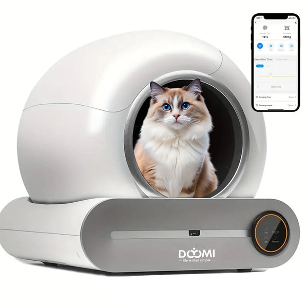 Automatic Self-Cleaning Cat Litter Box 74L with App Control