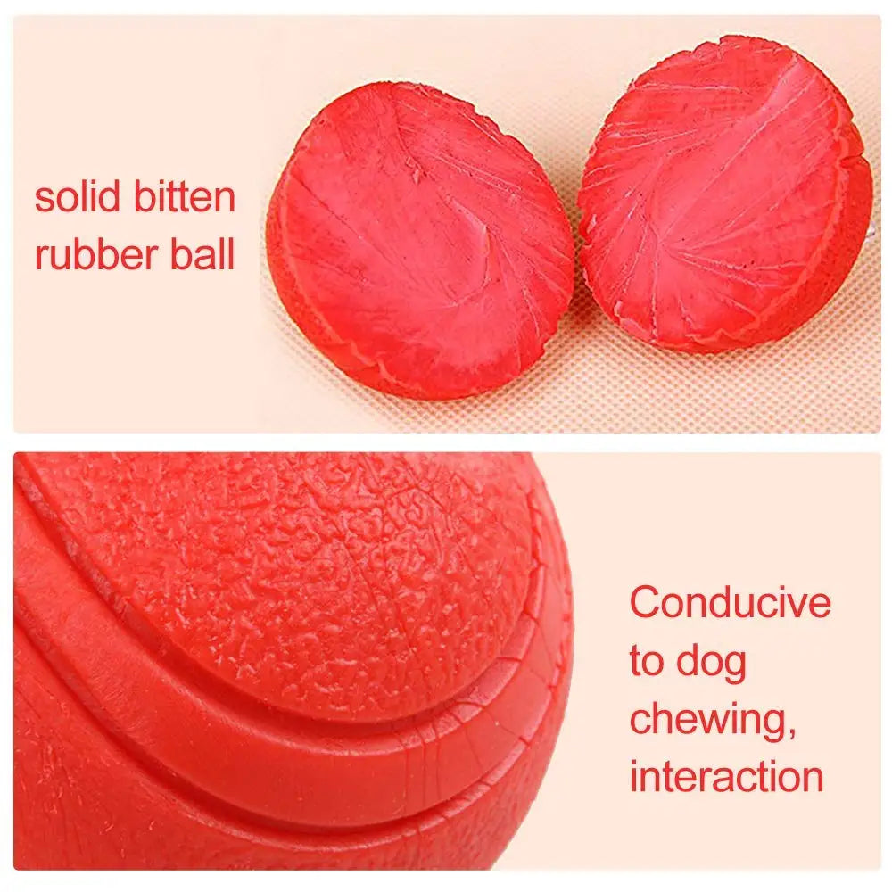 HOOPET Red Bite-Resistant Rubber Dog Ball