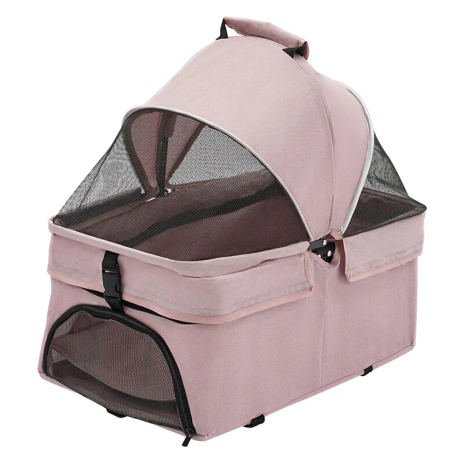 4-Wheel Foldable Pet Travel Stroller Carrier