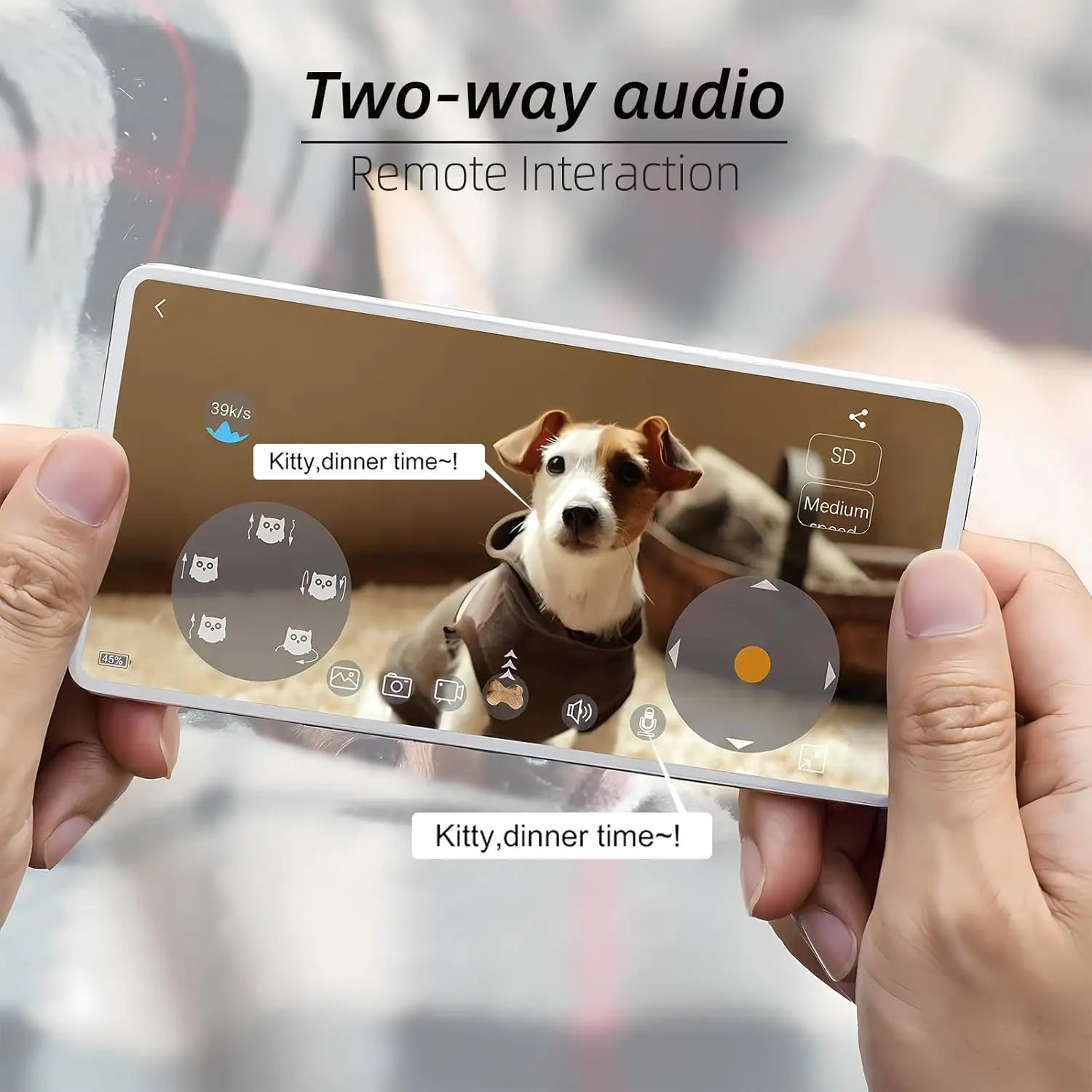 Interactive Pet Camera with Treat Dispenser – Mobile Controlled