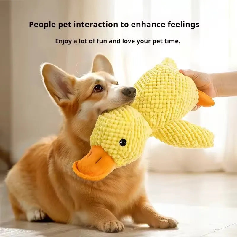 Booteely Plush Dog Toy – Bite-Resistant Duck with Sound