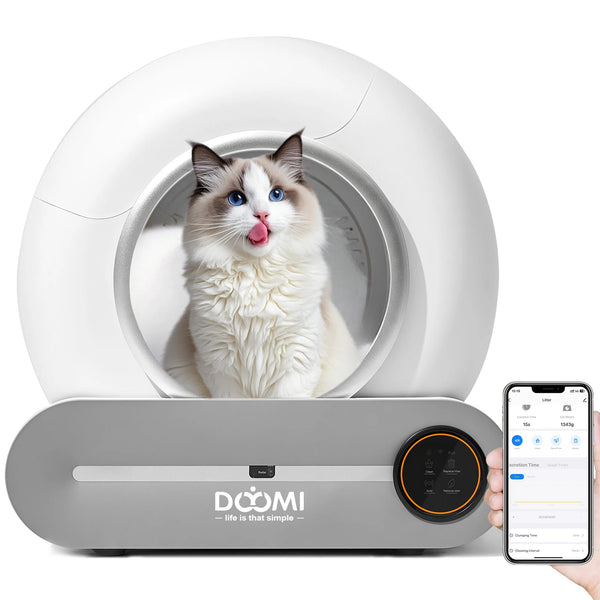 Automatic Self-Cleaning Cat Litter Box 74L with App Control