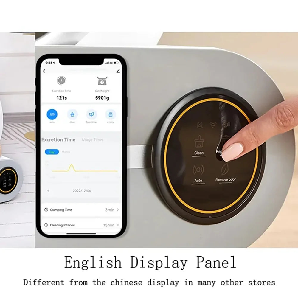Automatic Smart Cat Litter Box Self Cleaning Fully Enclosed Pet Toilet Litter Tray