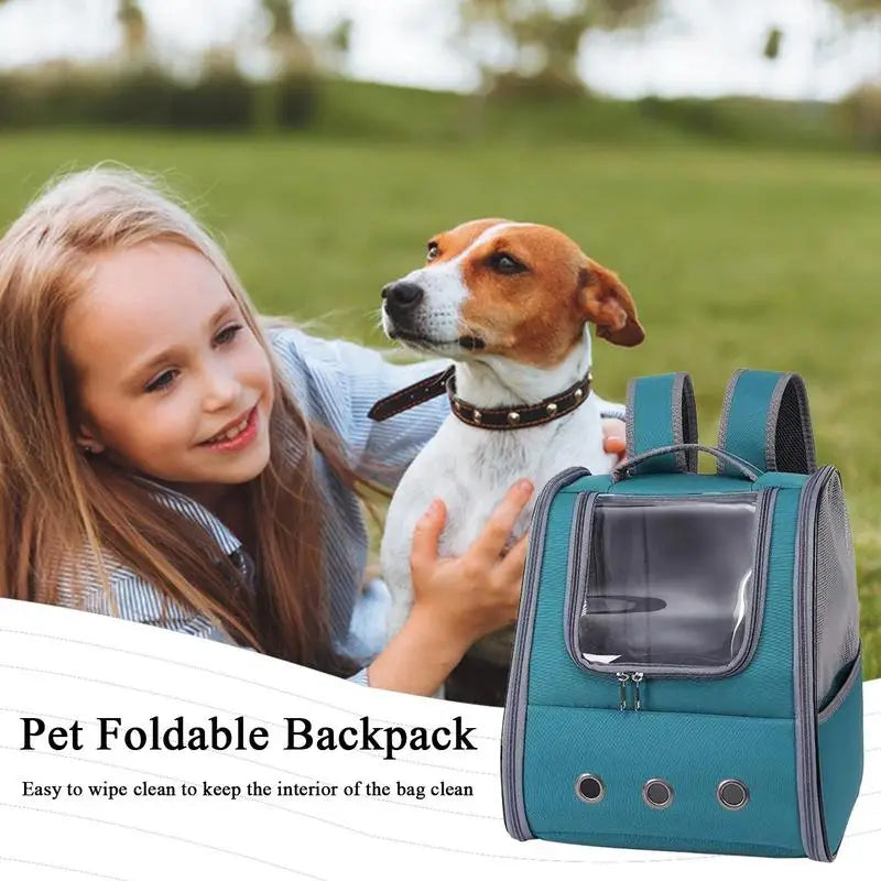 Breathable Pet Backpack Carrier for Cats & Dogs