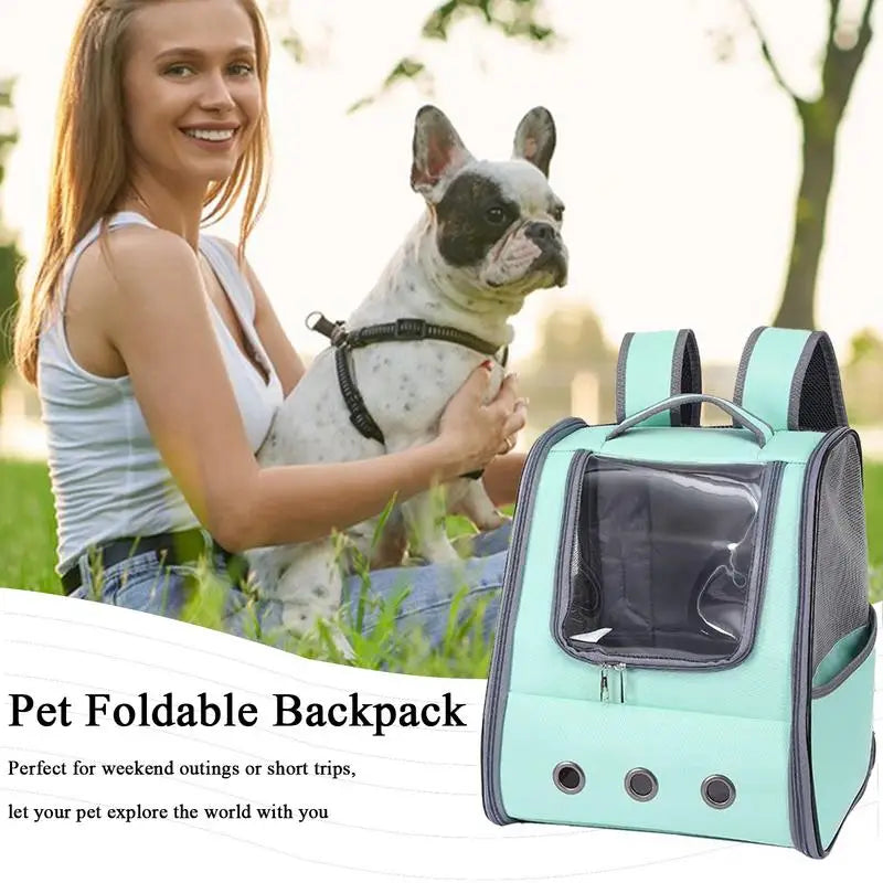 Breathable Pet Backpack Carrier for Cats & Dogs